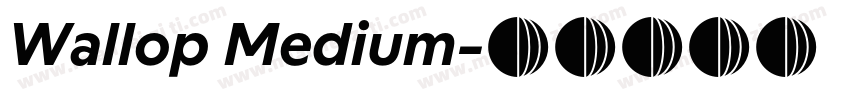 Wallop Medium字体转换